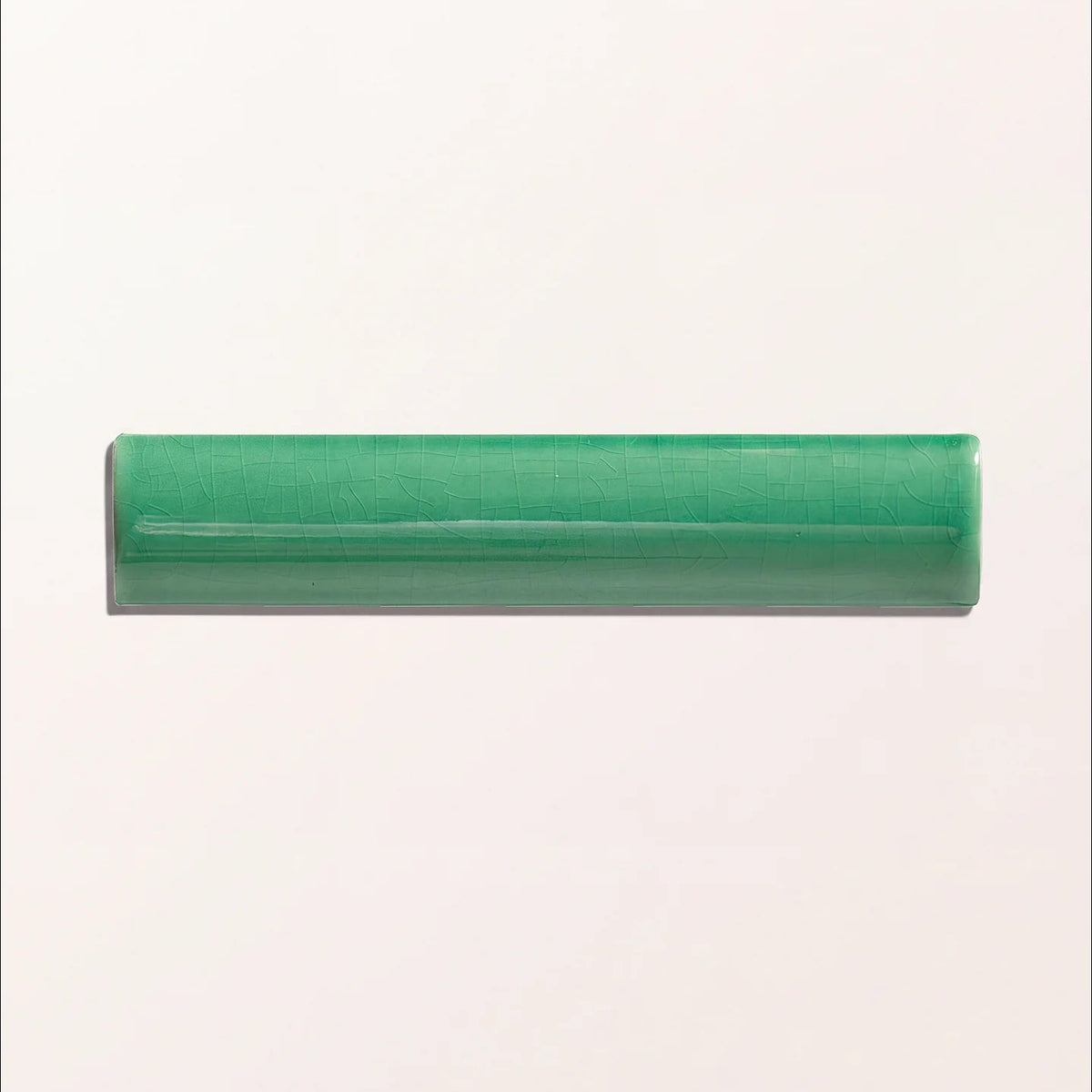 Victorian Style™ Wall Ceramic Emerald Green Simple Beading Crackle Glaze 3x15cm