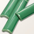 Victorian Style™ Wall Ceramic Emerald Green Simple Beading Crackle Glaze 3x15cm