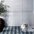 Victorian Style Hampton Court Vines Cotton White Gloss Ceramic Wall Tile