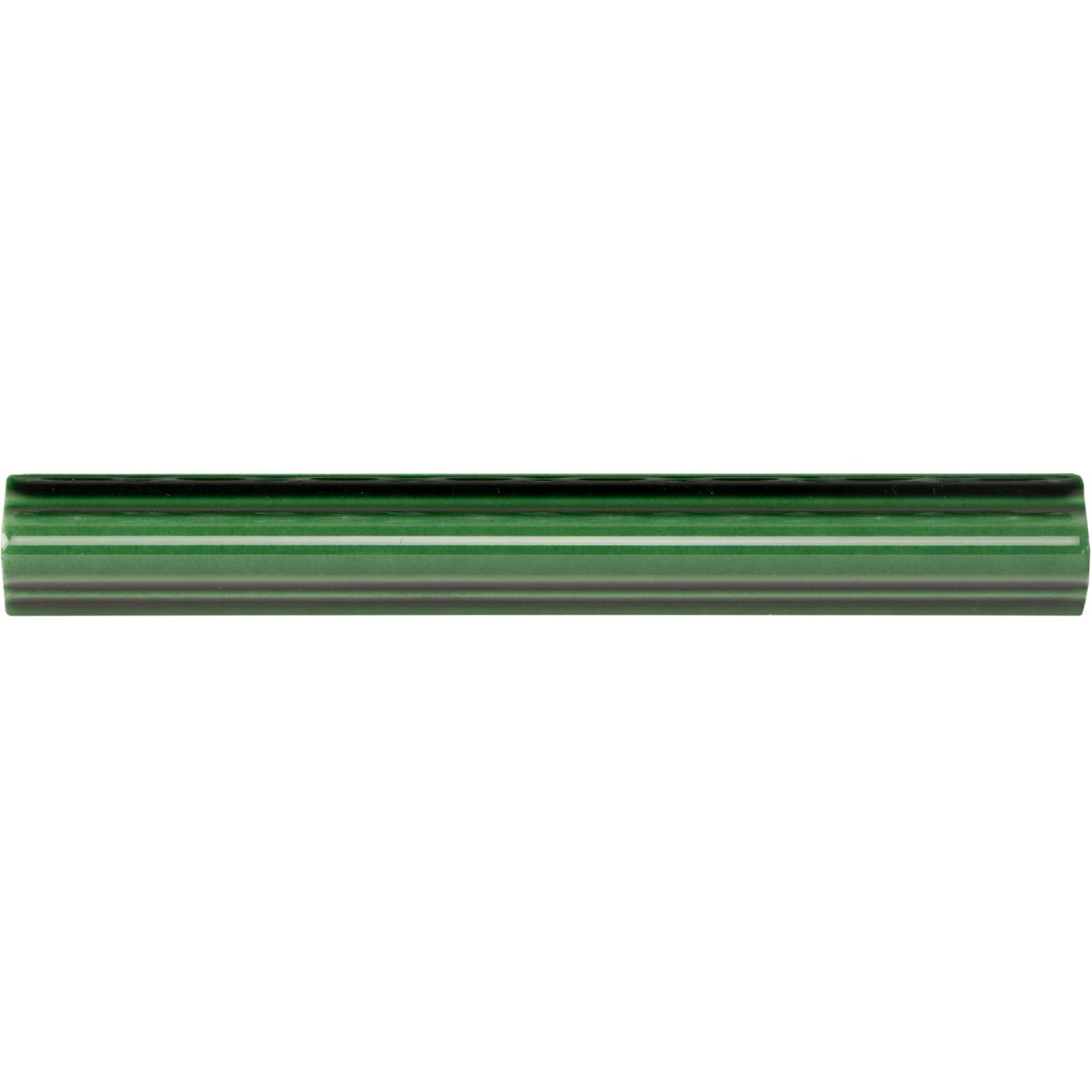 Victorian Green Astragal Moulding Ceramic Wall Tile 152x21mm