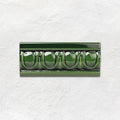 Victorian Green Egg & Dart Moulding Ceramic Wall Tile 152x65mm