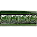 Victorian Green Egg & Dart Moulding Ceramic Wall Tile 152x65mm