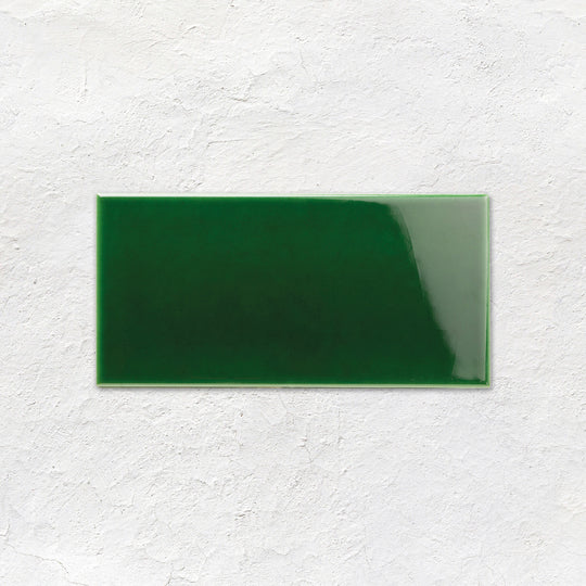 Victorian Green Half Tile 152x76mm