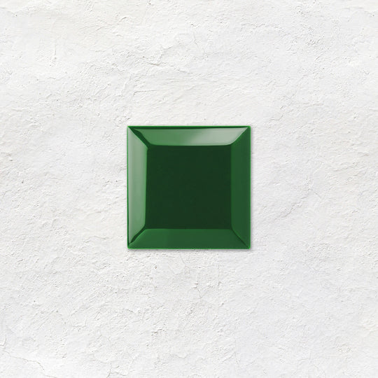 Victorian Green Metro Bevelled Tile 75 x 75mm