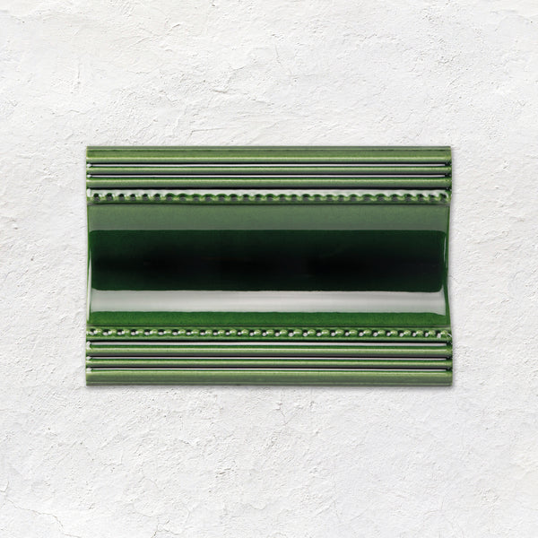 Victorian Green Plain Cornice