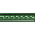 Victorian Green Rope Moulding Ceramic Wall Tile 152x40mm