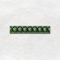 Victorian Green Scroll Moulding Ceramic Wall Tile 152x29mm