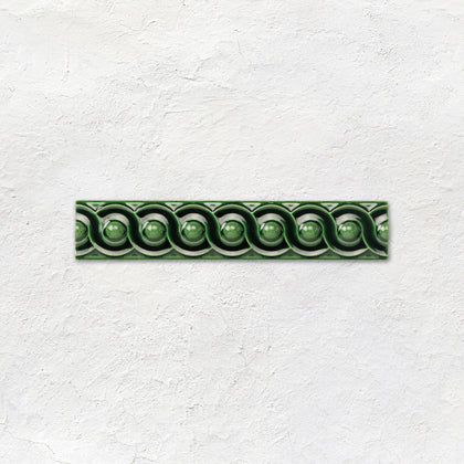 Victorian Green Scroll Moulding