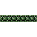 Victorian Green Scroll Moulding Ceramic Wall Tile 152x29mm