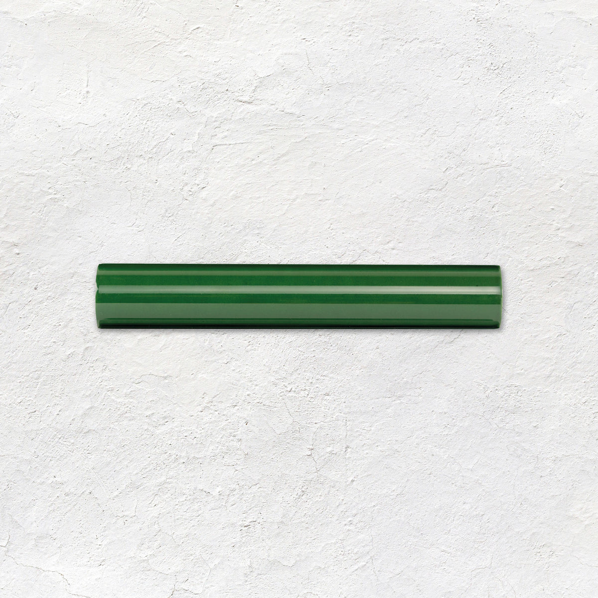 Victorian Green Sigma Moulding Ceramic Wall Tile 152x26mm - Gloss