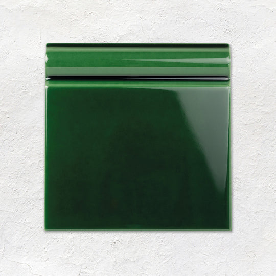 Victorian Green Skirting Tile 152x152mm