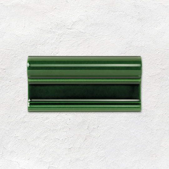 Victorian Green Victoria Moulding Ceramic Wall Tile 152x75mm