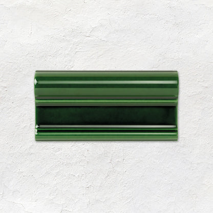 Victorian Green Victoria Moulding Ceramic Wall Tile 152x75mm
