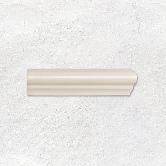 Vintage White Albert Right Corner Ceramic Wall Tile