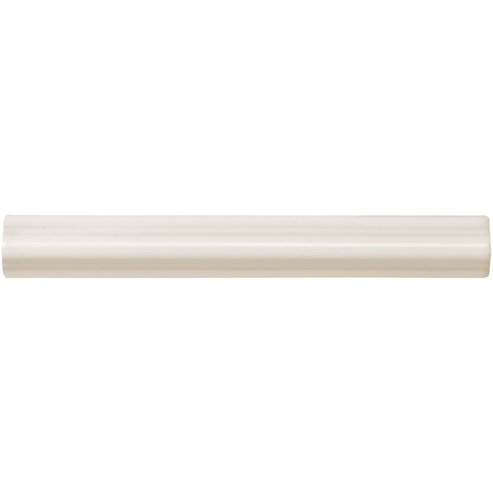 Vintage White Astragal Moulding Ceramic Wall Tile 152x21mm