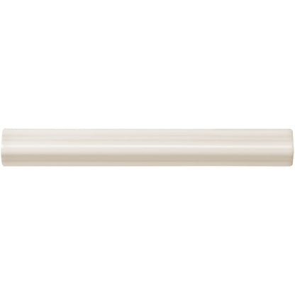 Vintage White Astragal Moulding Ceramic Wall Tile 152x21mm