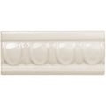 Vintage White Egg & Dart Moulding Ceramic Wall Tile 152x65mm