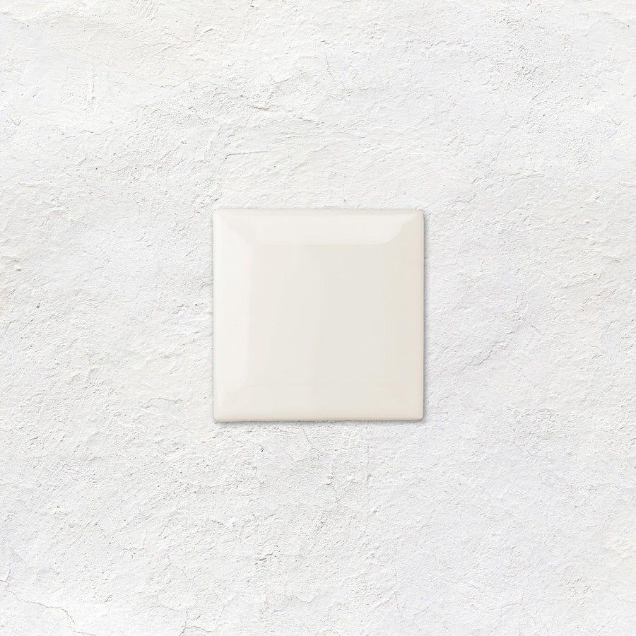Vintage White Metro Bevelled Tile 75 x 75mm
