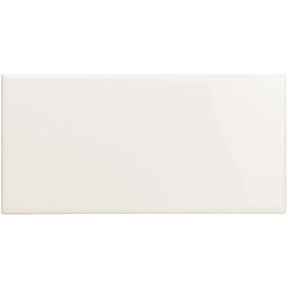 Vintage White Rounded Edge Long Ceramic Wall Tile