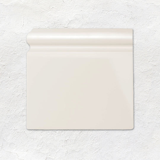 Vintage White Skirting Left Corner Ceramic Wall Tile