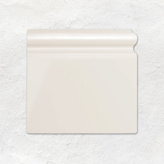 Vintage White Skirting Right Corner Ceramic Wall Tile