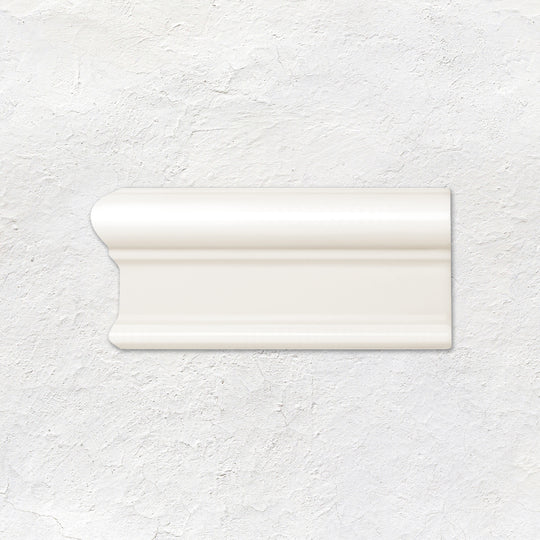 Vintage White Victoria Left Corner Ceramic Wall Tile