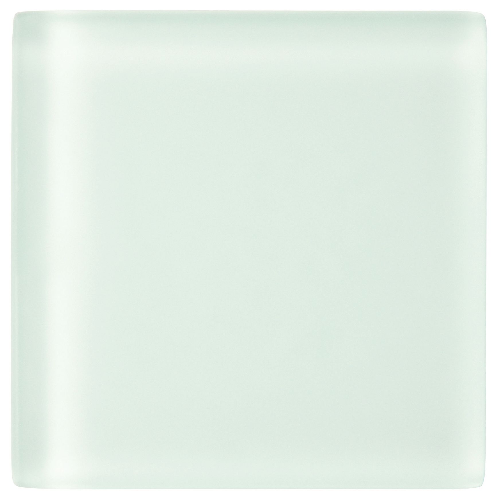 Volga Frosted Glass 10 x 10cm Wall Tile - Neutral