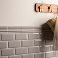 Westminster Grey Astragal Moulding Ceramic Wall Tile 152x21mm