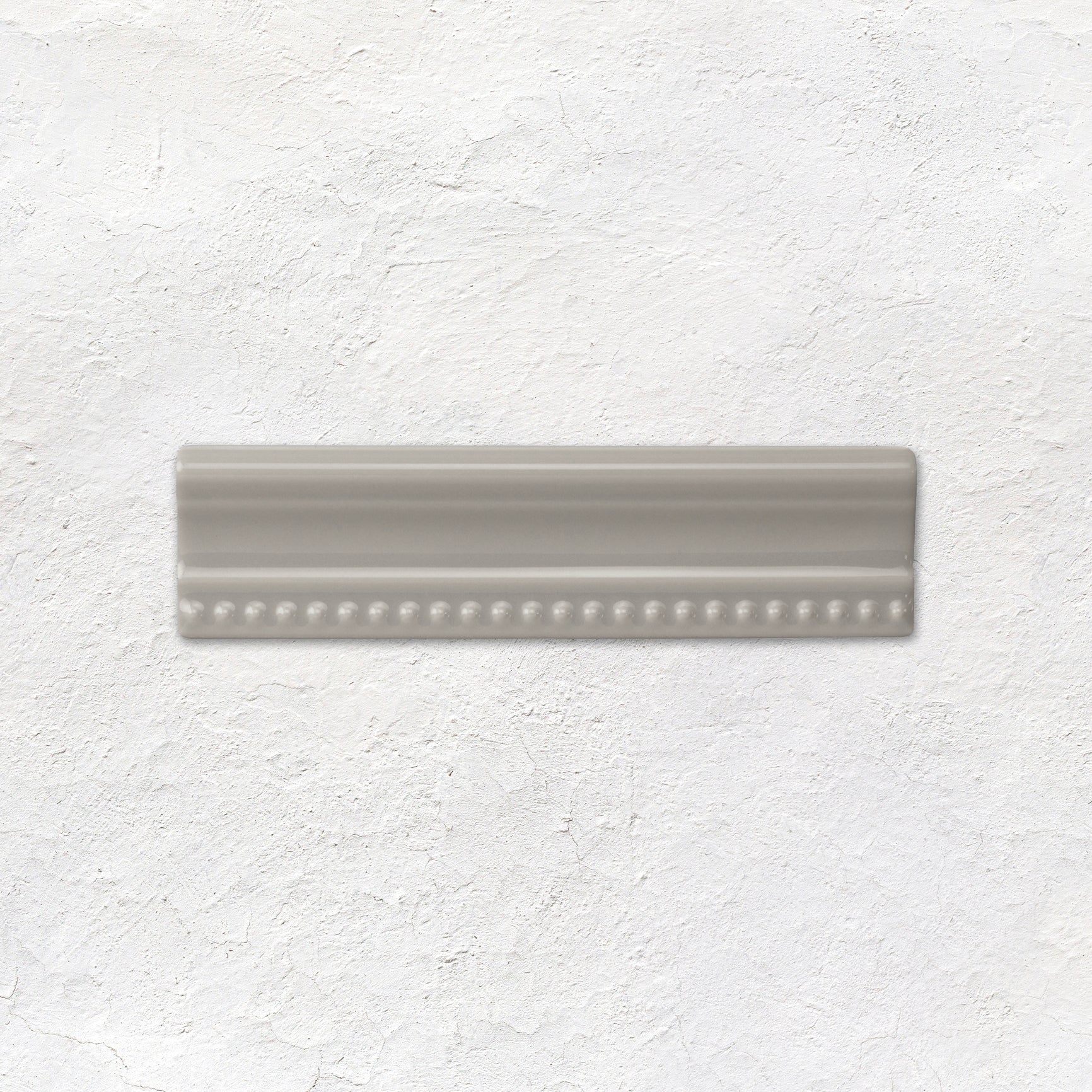 Westminster Grey Hogarth Moulding Ceramic Wall Tile 152x38mm - Gloss