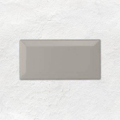 Westminster Grey Metro Bevelled Tile 150x75mm
