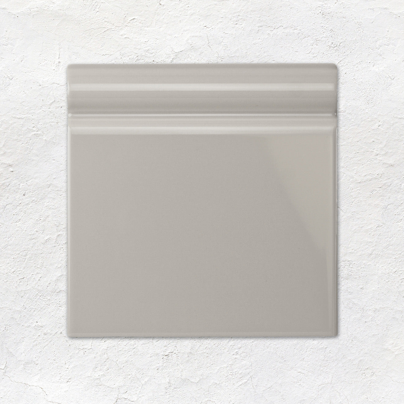 Westminster Grey Skirting Tile 152x152mm - Ceramic - Gloss