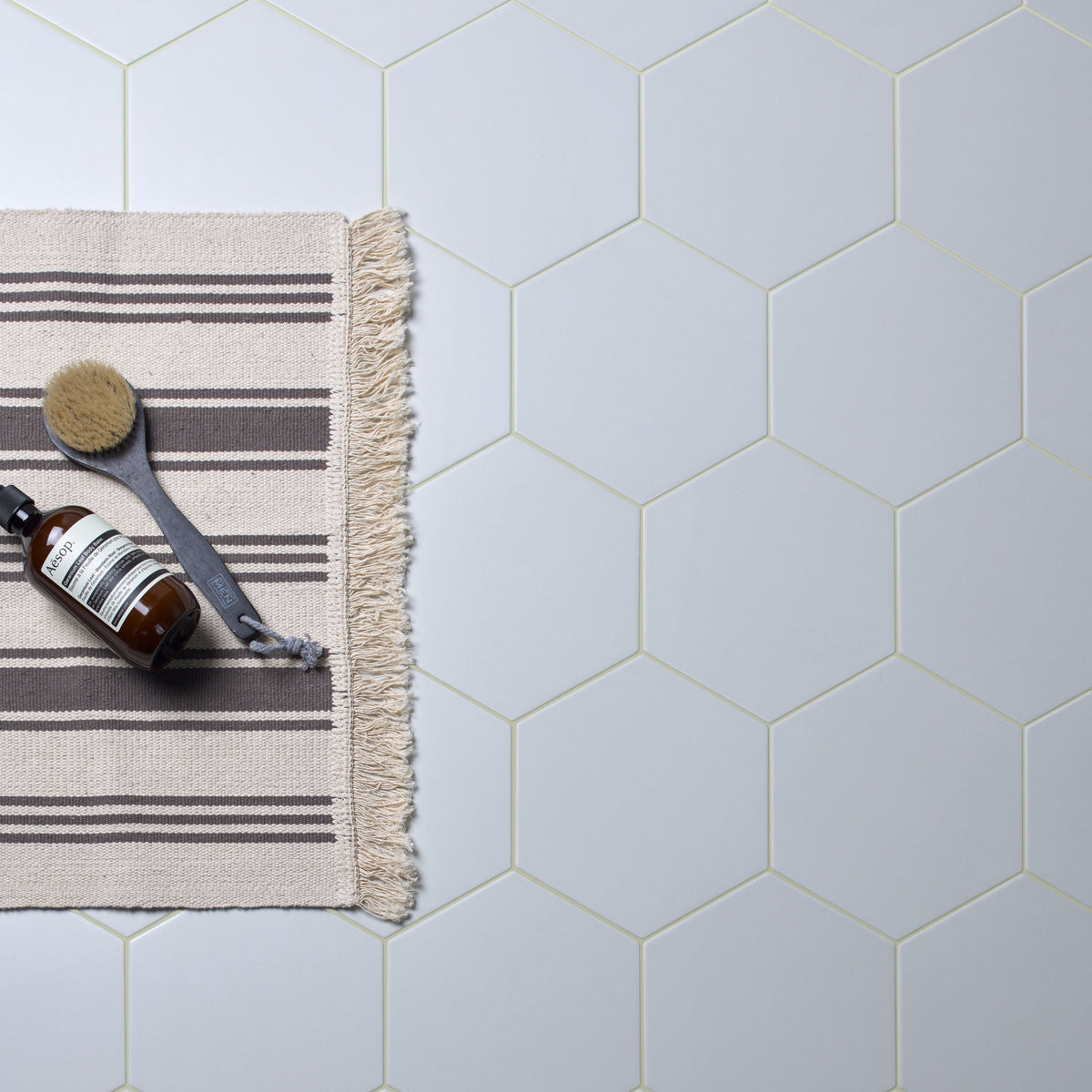 Ca'Pietra Resin-Cement Grout in Fennel Green, shade No.17, a matt fennel green coloured tile grout