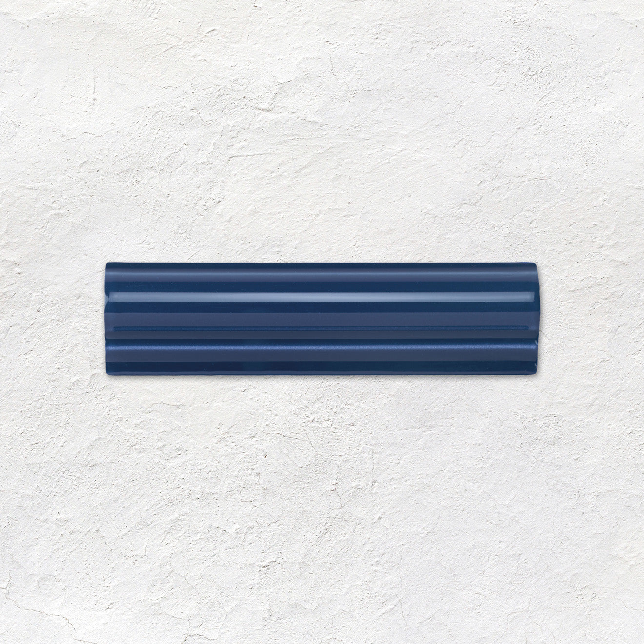 Windsor Blue Albert Moulding Ceramic Wall Tile 152x40mm - Gloss
