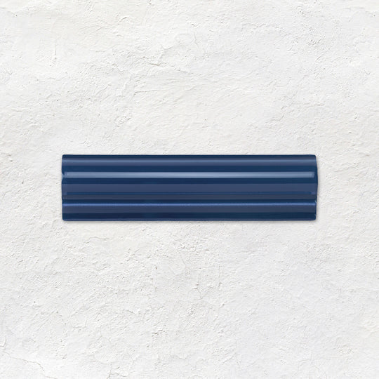 Windsor Blue Albert Moulding Ceramic Wall Tile 152x40mm