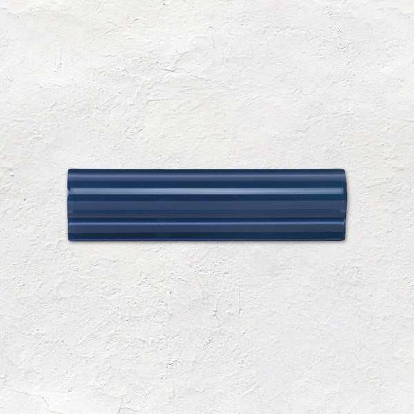 Windsor Blue Albert Moulding Ceramic Wall Tile 152x40mm