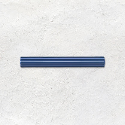 Windsor Blue Astragal Moulding Ceramic Wall Tile 152x21mm