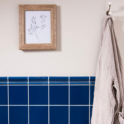 Windsor Blue Astragal Moulding Ceramic Wall Tile 152x21mm