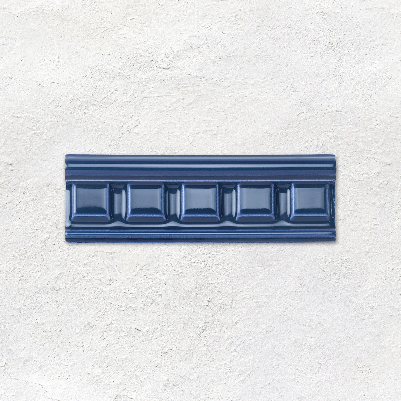 Windsor Blue Dentil Moulding Ceramic Wall Tile 152x50mm