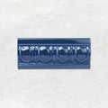 Windsor Blue Egg & Dart Moulding Ceramic Wall Tile 152x65mm