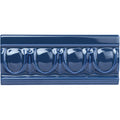 Windsor Blue Egg & Dart Moulding Ceramic Wall Tile 152x65mm