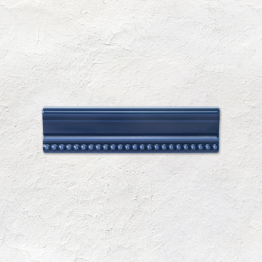 Windsor Blue Hogarth Moulding Ceramic Wall Tile 152x38mm