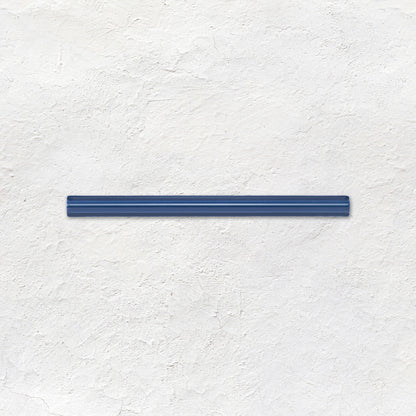 Windsor Blue Omega Moulding Ceramic Wall Tile 152x12mm