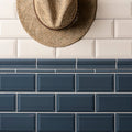 Windsor Blue Omega Moulding Ceramic Wall Tile 152x12mm