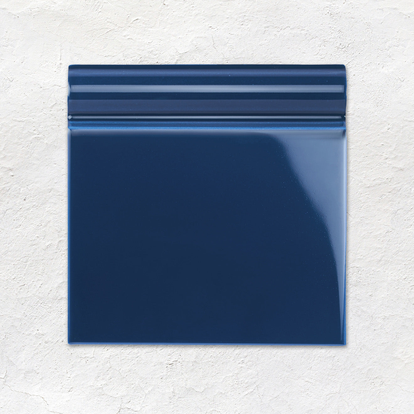 Windsor Blue Skirting Tile 152x152mm - Ceramic - Gloss