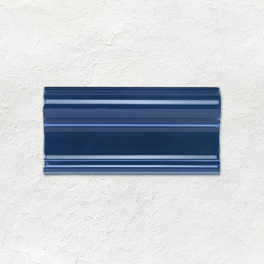 Windsor Blue Victoria Moulding Ceramic Wall Tile 152x75mm