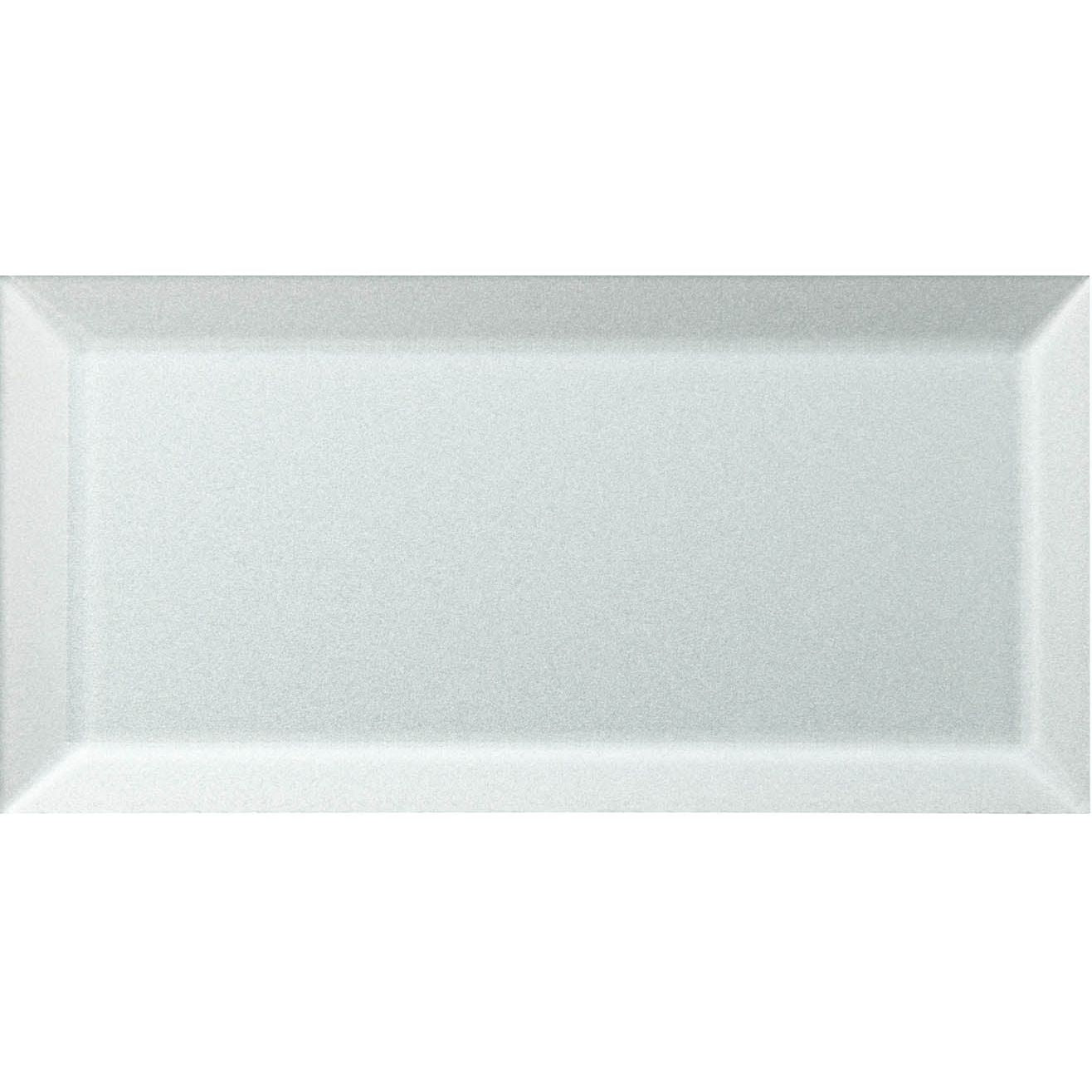 Zinc Metallic Glass Bevel 20 x 10cm Wall Tile