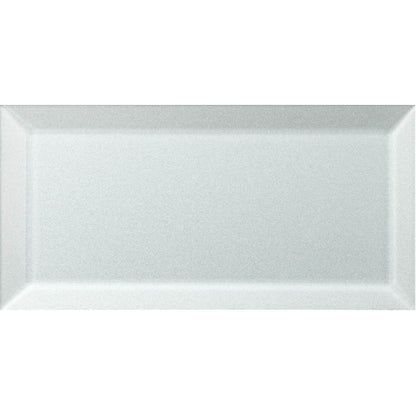 Zinc Metallic Glass Bevel 20 x 10cm Wall Tile