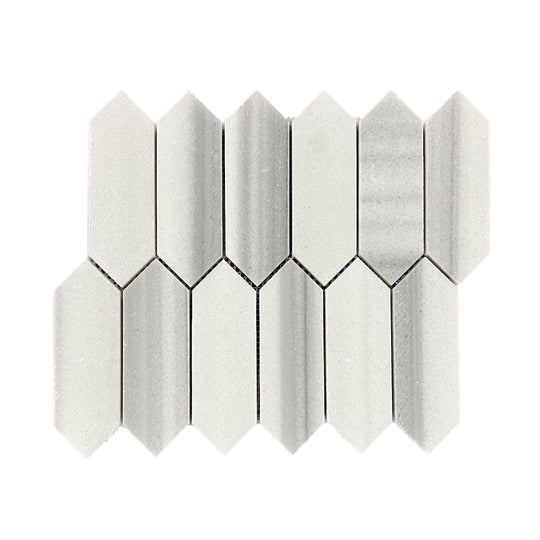 Equator Honed Marble Picket Mosaic Wall & Floor Tile