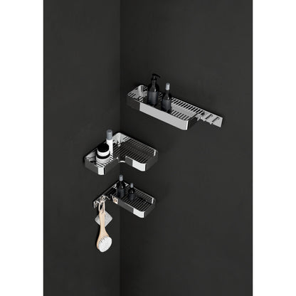 Il Giglio Twin Corner Shower Basket in Chrome - Origins Living