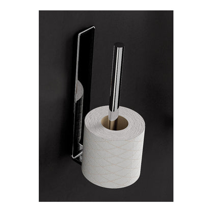 Il Giglio Double Spare Toilet Roll Holder in Chrome - Origins Living, view 3